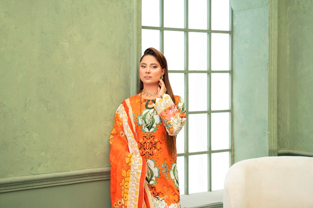 3 PIECE - PRINTED LAWN SUIT