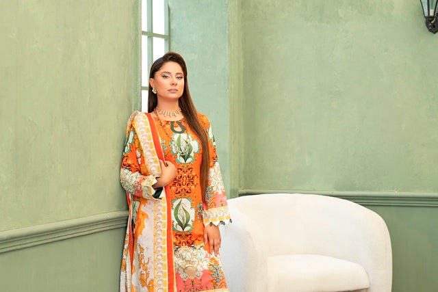 3 PIECE - PRINTED LAWN SUIT