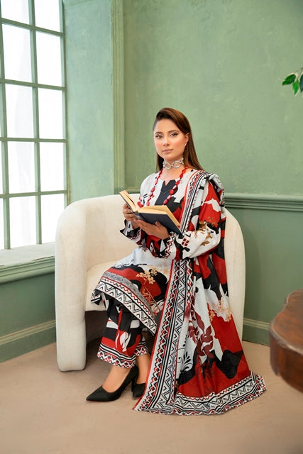 3 PIECE - PRINTED LAWN SUIT