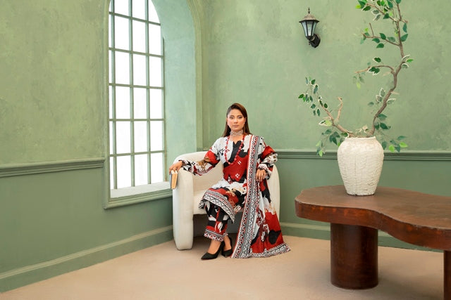 3 PIECE - PRINTED LAWN SUIT