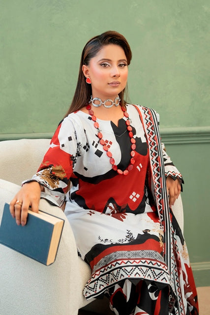 3 PIECE - PRINTED LAWN SUIT