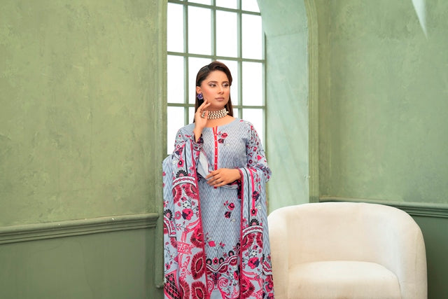 3 PIECE - PRINTED LAWN SUIT