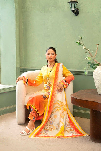 3 PIECE - PRINTED LAWN SUIT