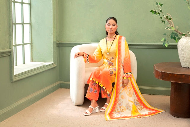 3 PIECE - PRINTED LAWN SUIT