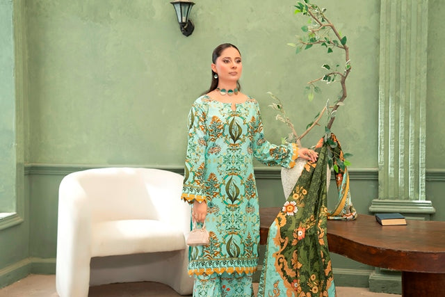 3 PIECE - PRINTED LAWN SUIT