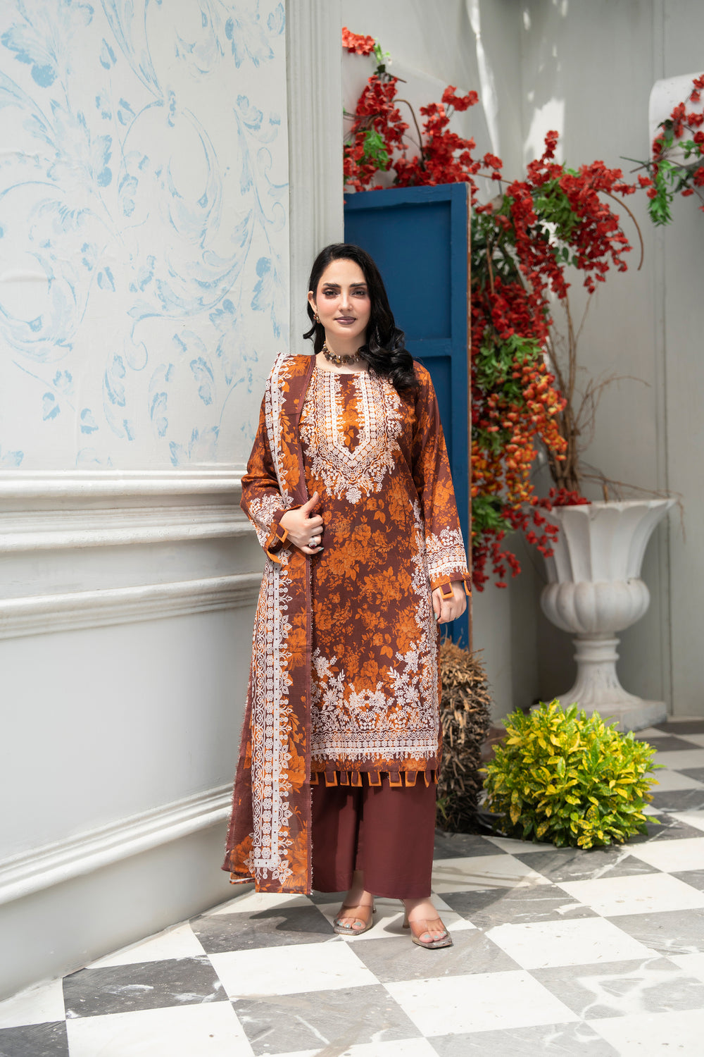 Bin Naeem Platinum Vol-69 Article 01 | 3 Piece Unstitched Lawn Suit