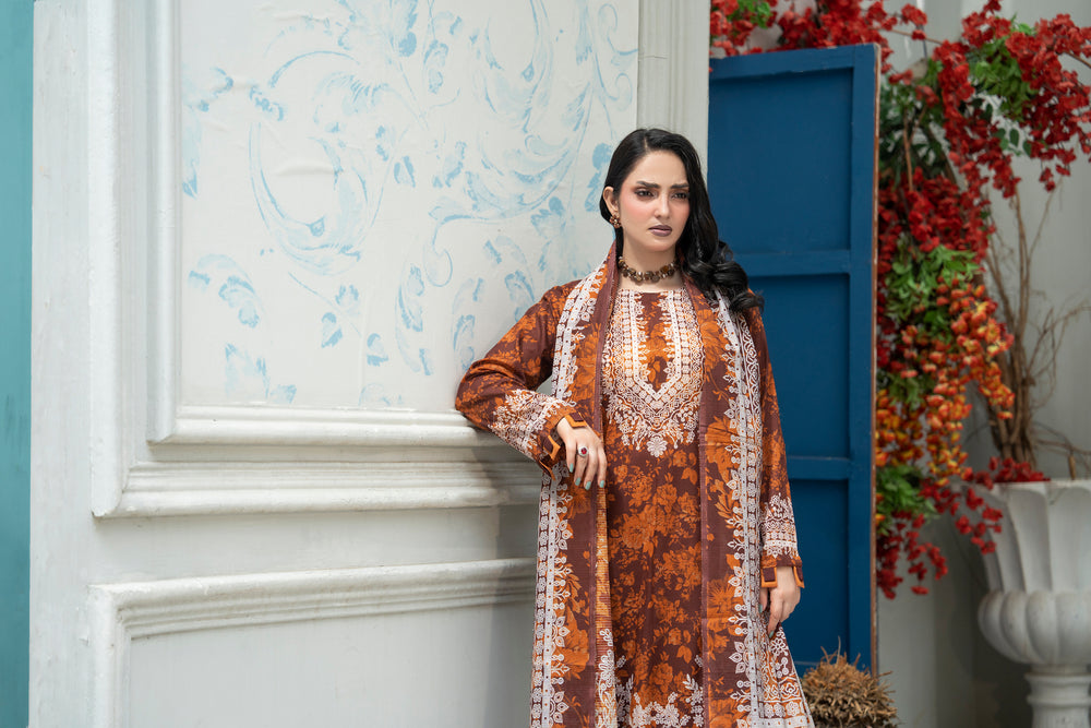 Bin Naeem Platinum Vol-69 Article 01 | 3 Piece Unstitched Lawn Suit