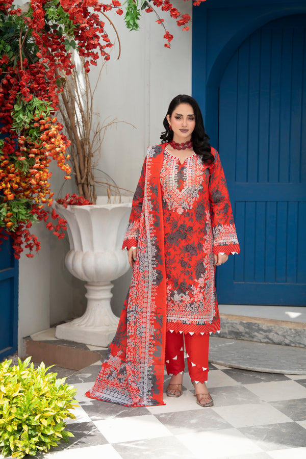 Bin Naeem Platinum Vol-69 Article 03 | 3 Piece Unstitched Lawn Suit