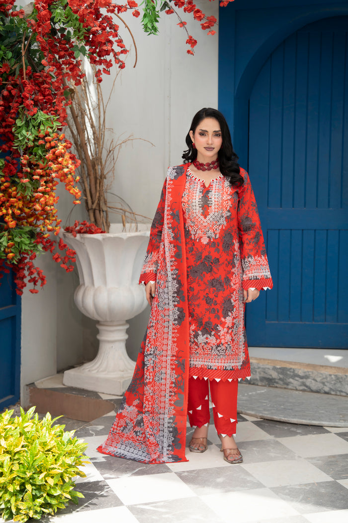Bin Naeem Platinum Vol-69 Article 03 | 3 Piece Unstitched Lawn Suit