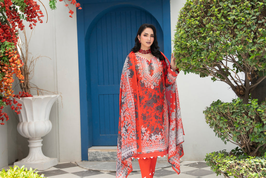 Bin Naeem Platinum Vol-69 Article 03 | 3 Piece Unstitched Lawn Suit