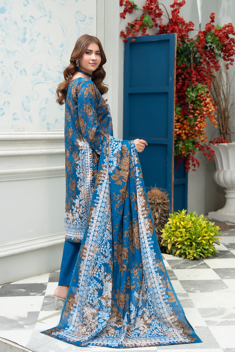 Bin Naeem Platinum Vol-69 Article 04 | 3 Piece Unstitched Lawn Suit