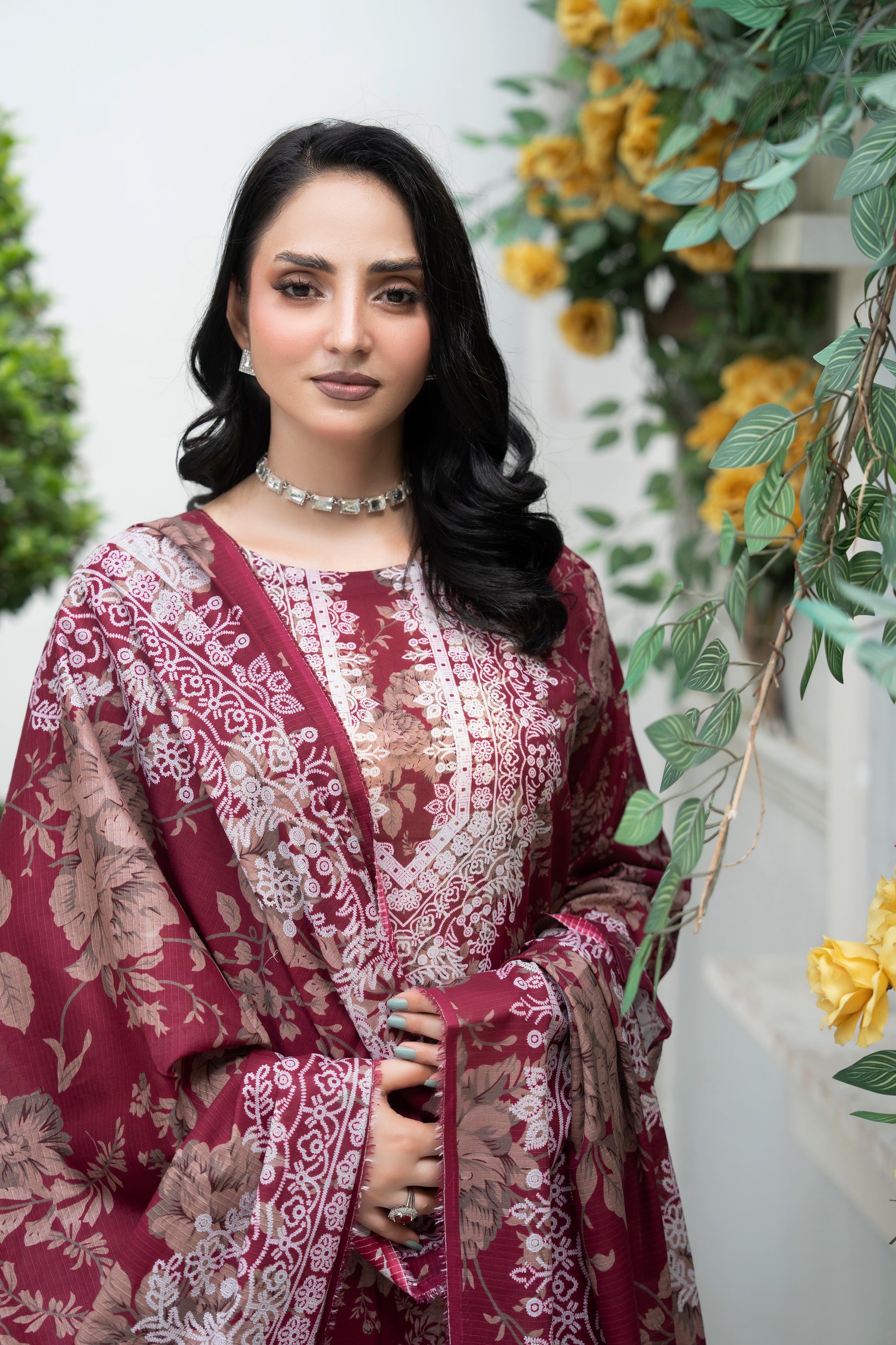 Bin Naeem Platinum Vol-69 Article 05 | 3 Piece Unstitched Lawn Suit