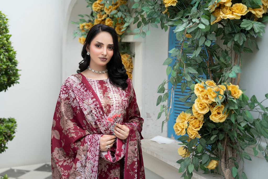 Bin Naeem Platinum Vol-69 Article 05 | 3 Piece Unstitched Lawn Suit