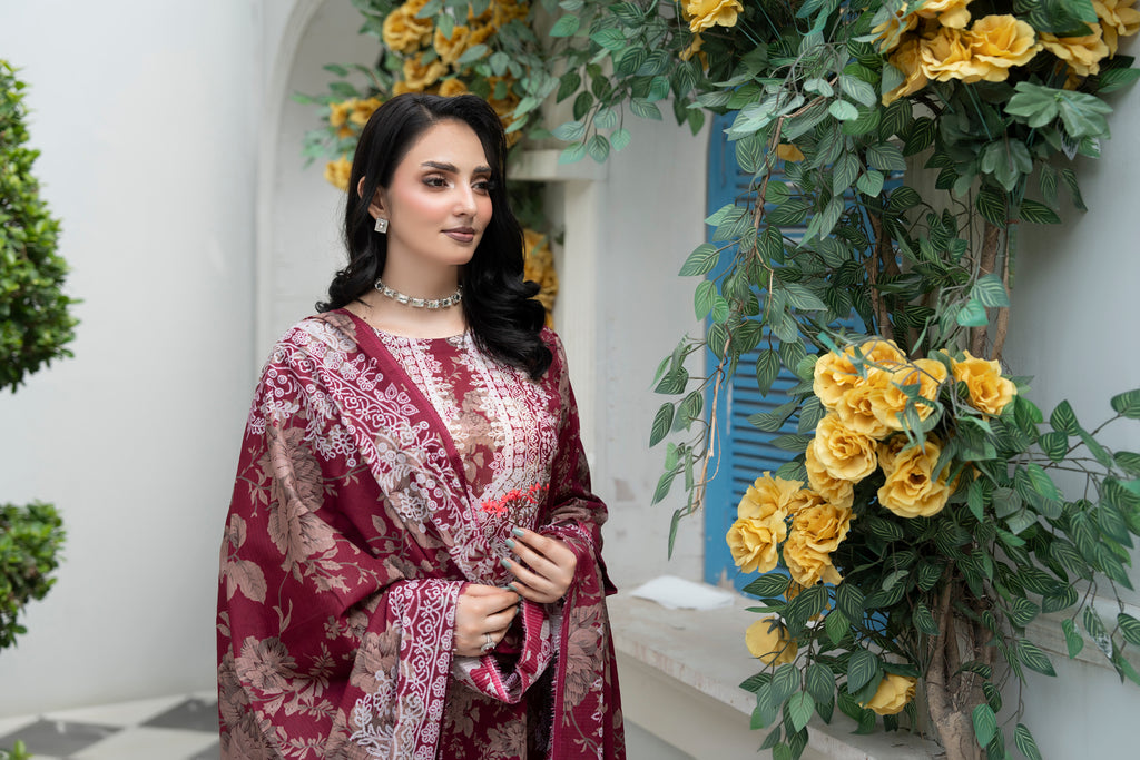 Bin Naeem Platinum Vol-69 Article 05 | 3 Piece Unstitched Lawn Suit