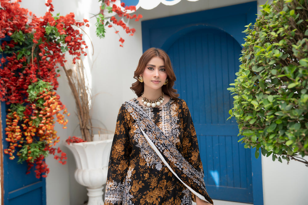 Bin Naeem Platinum Vol-69 Article 06 | 3 Piece Unstitched Lawn Suit
