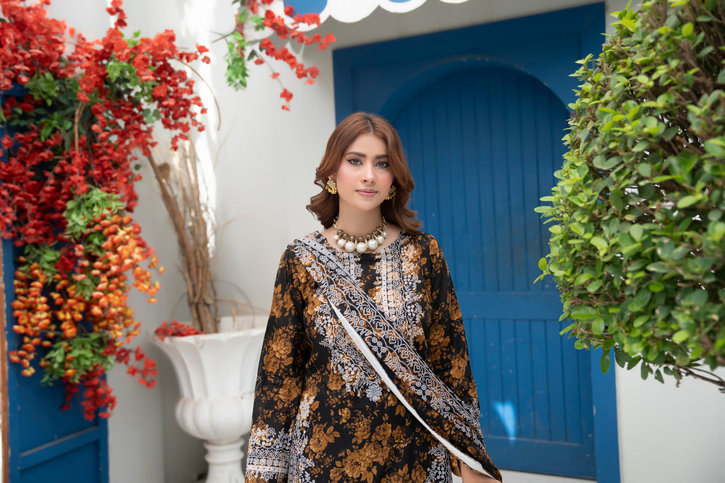 Bin Naeem Platinum Vol-69 Article 06 | 3 Piece Unstitched Lawn Suit