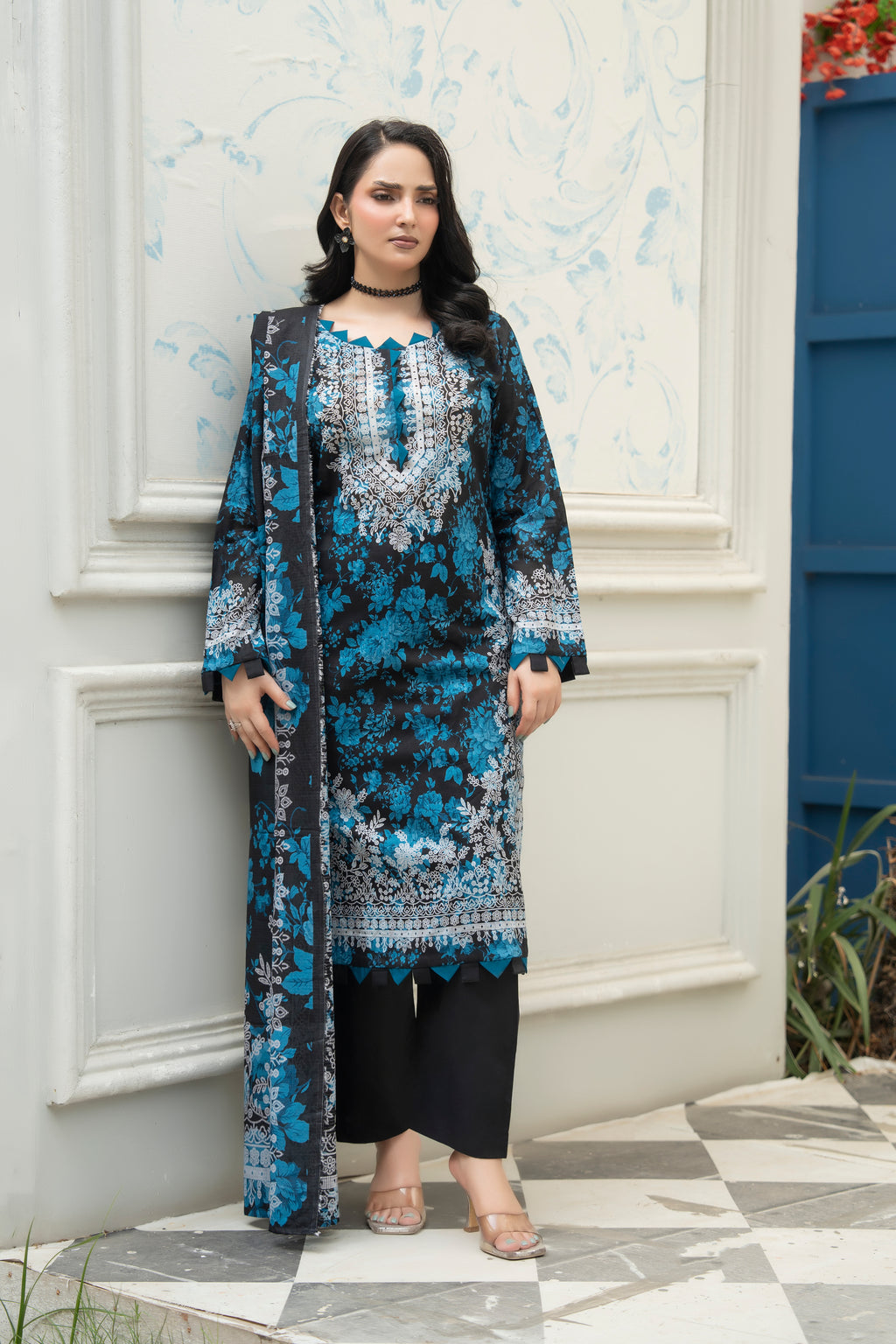 Bin Naeem Platinum Vol-69 Article 07 | 3 Piece Unstitched Lawn Suit