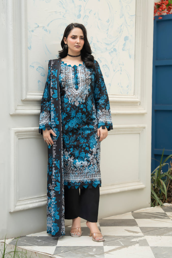 Bin Naeem Platinum Vol-69 Article 07 | 3 Piece Unstitched Lawn Suit