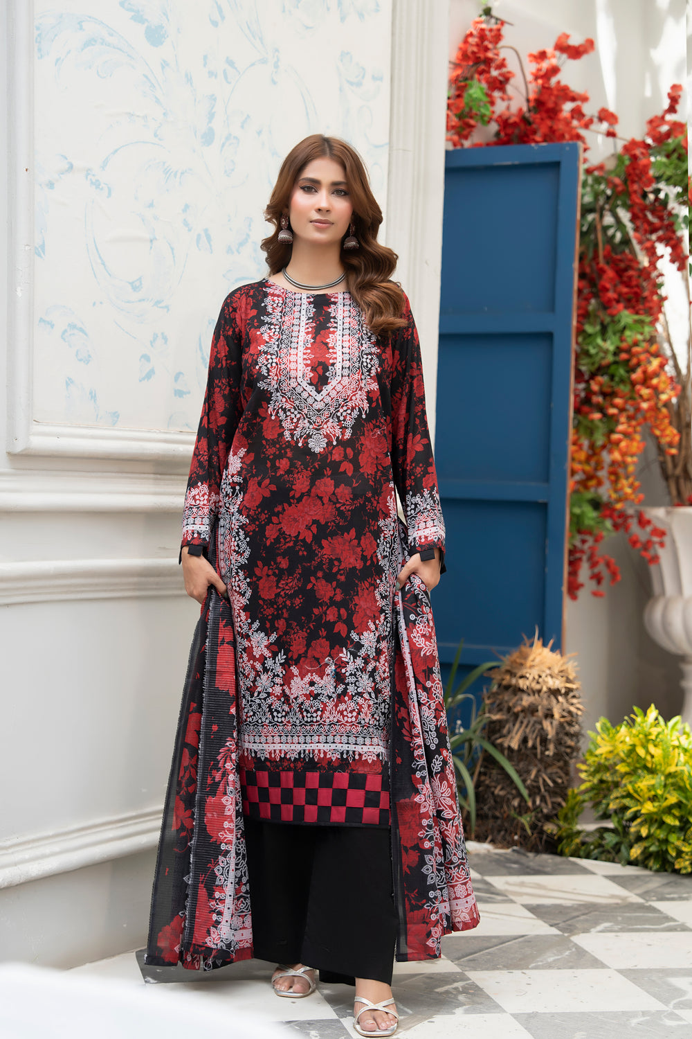 Bin Naeem Platinum Vol-69 Article 08 | 3 Piece Unstitched Lawn Suit