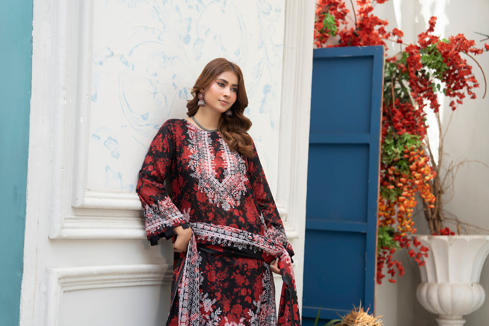 Bin Naeem Platinum Vol-69 Article 08 | 3 Piece Unstitched Lawn Suit