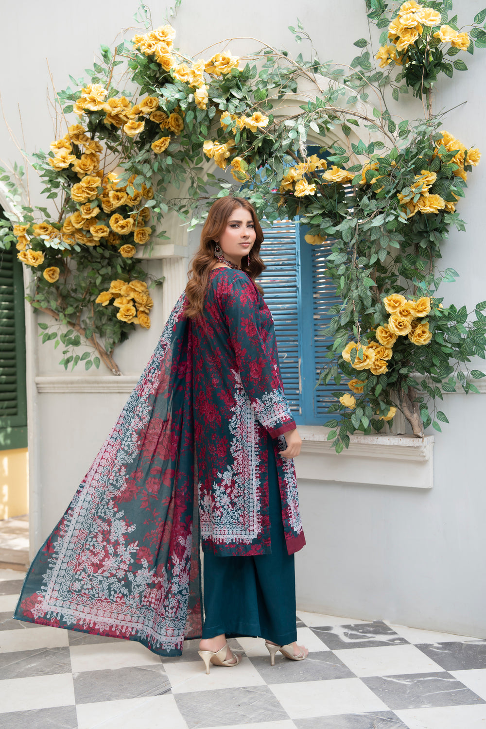 Bin Naeem Platinum Vol-69 Article 10 | 3 Piece Unstitched Lawn Suit