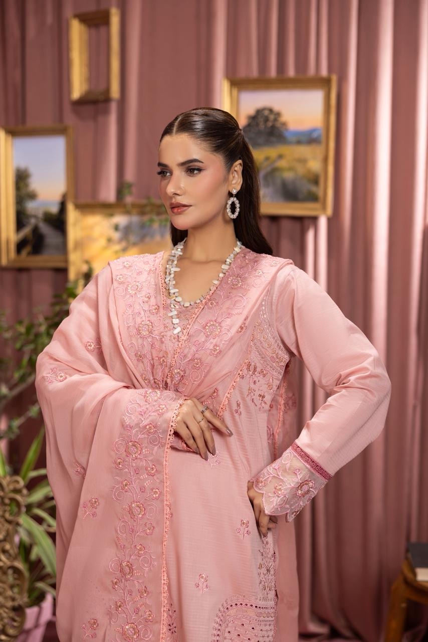 3 PIECE - EMBROIDERED LAWN SUIT