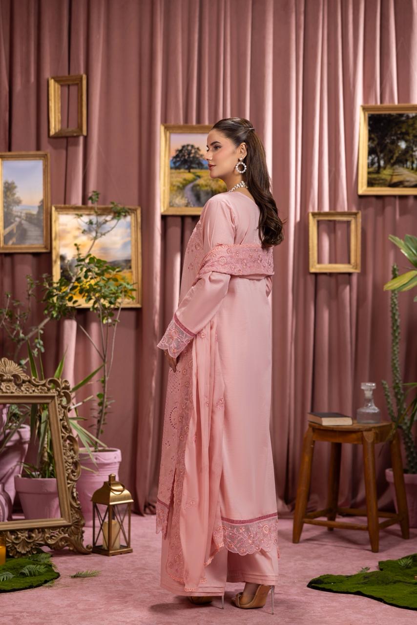 3 PIECE - EMBROIDERED LAWN SUIT