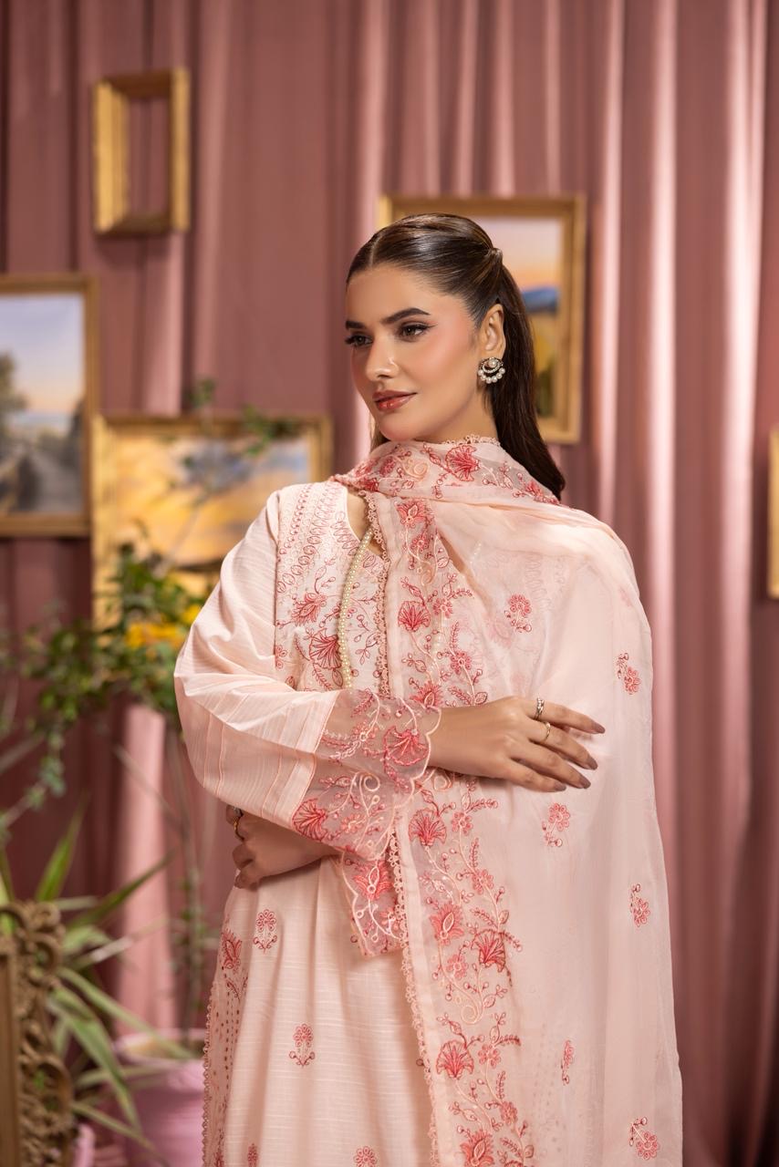 3 PIECE - EMBROIDERED LAWN SUIT