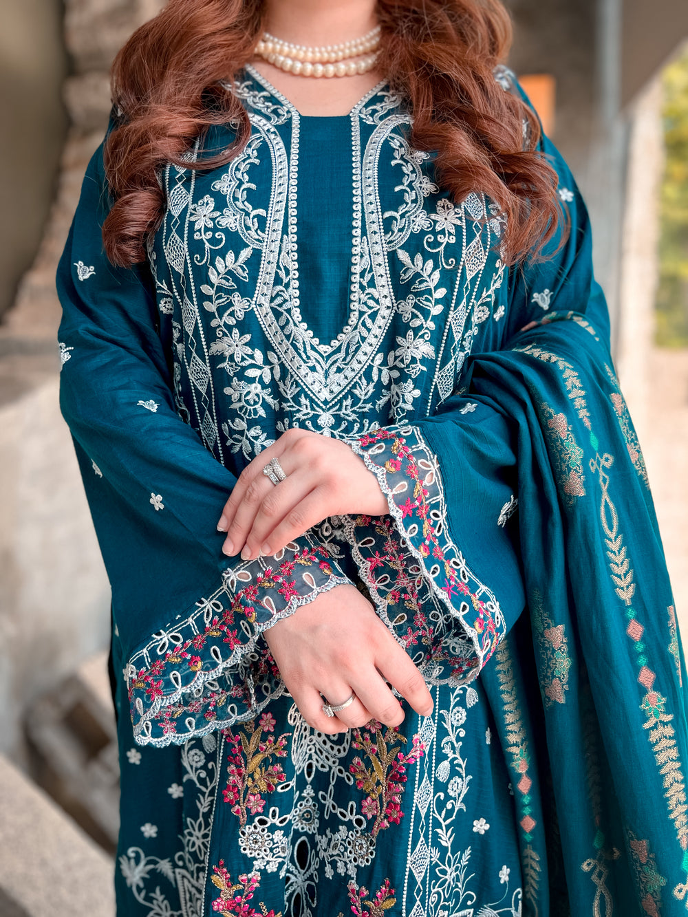 Lamisah Luxury Embroidered Lawn Suit