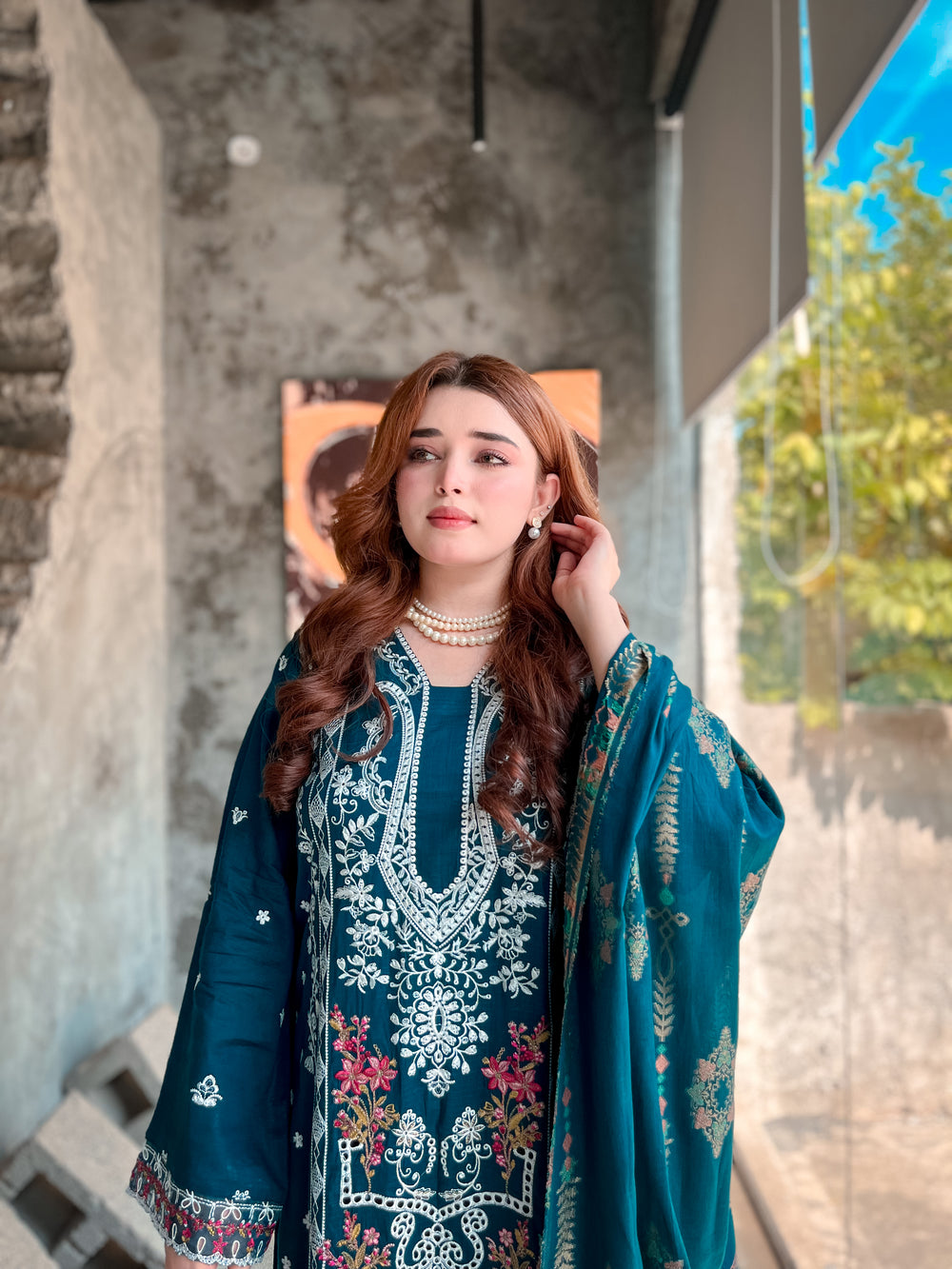 Lamisah Luxury Embroidered Lawn Suit