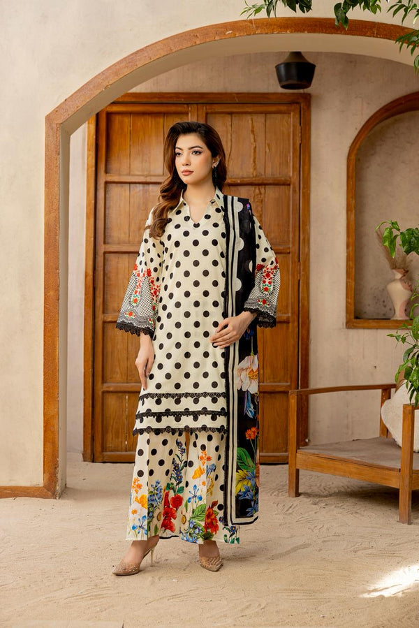 3 PIECE - PRINTED LAWN SUIT