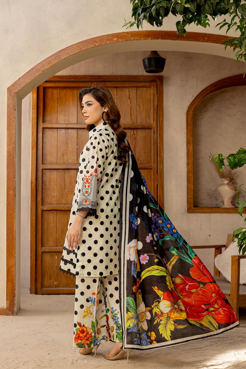 3 PIECE - PRINTED LAWN SUIT