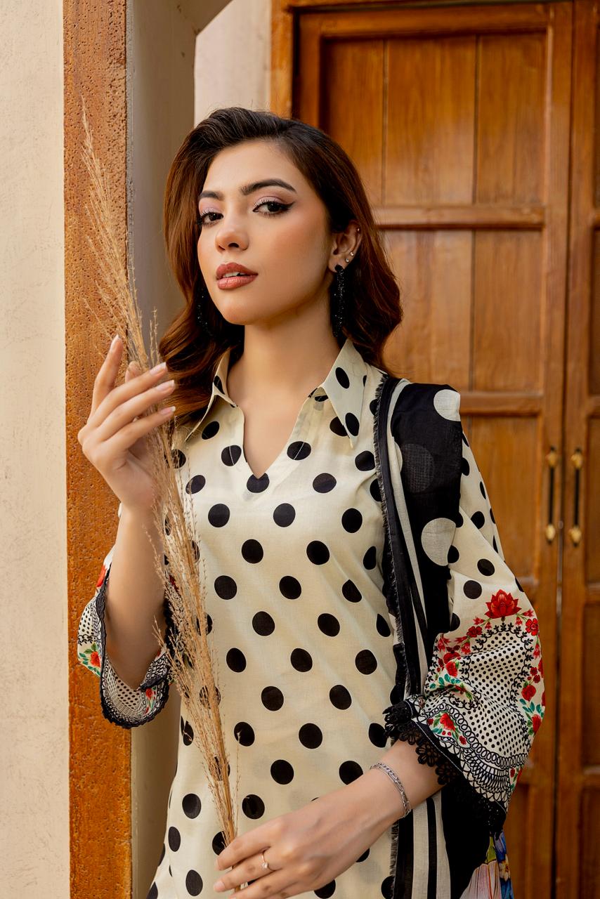 3 PIECE - PRINTED LAWN SUIT