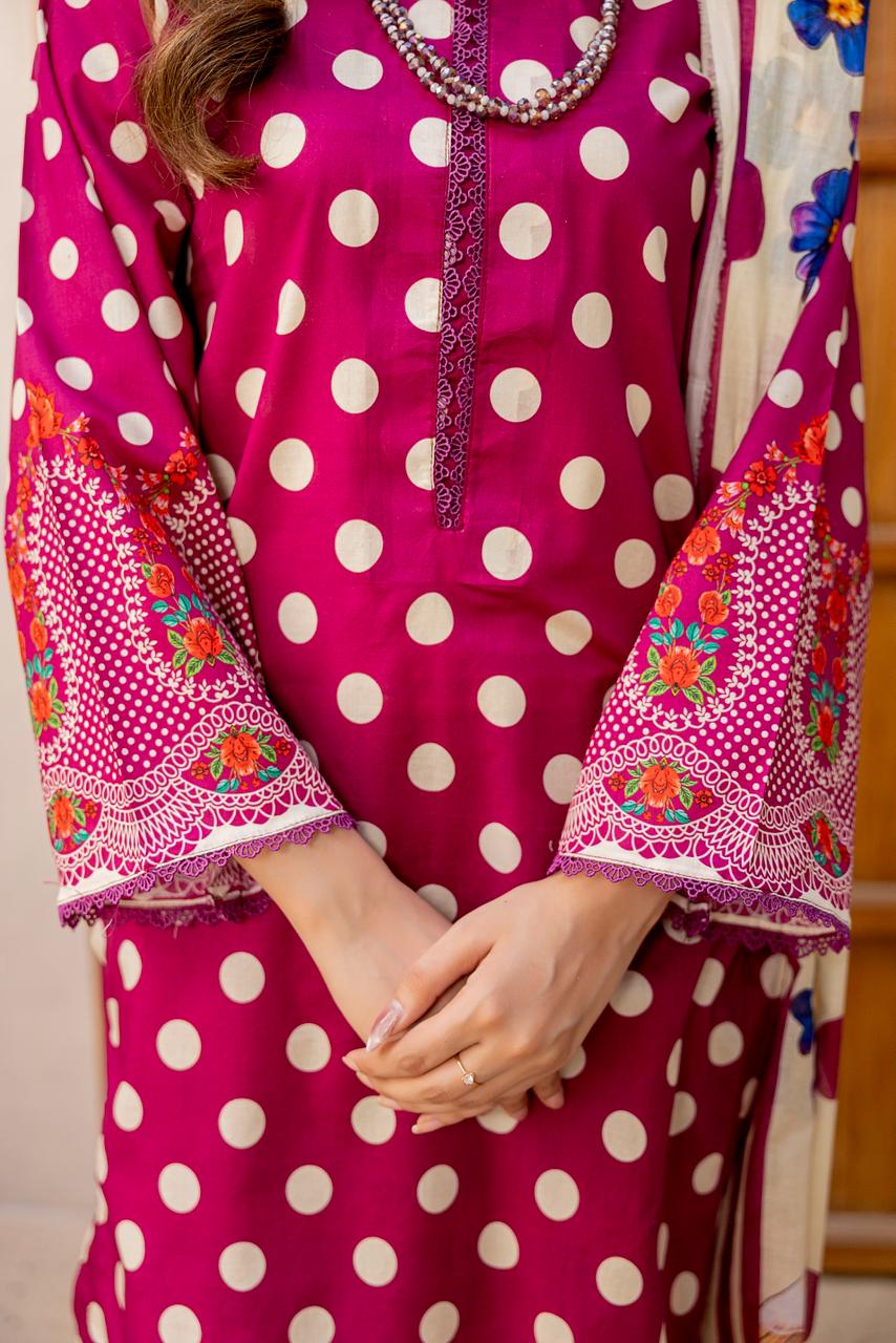 3 PIECE - PRINTED LAWN SUIT