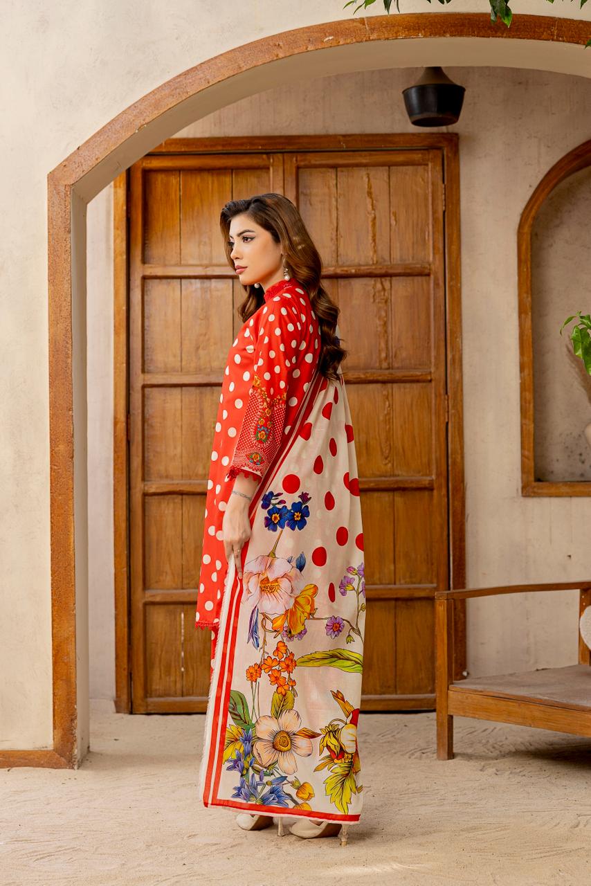 3 PIECE - PRINTED LAWN SUIT