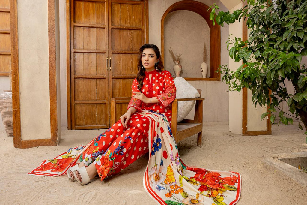 3 PIECE - PRINTED LAWN SUIT