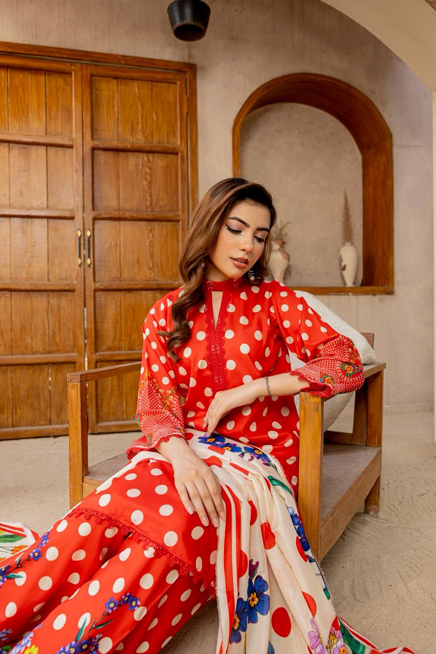 3 PIECE - PRINTED LAWN SUIT