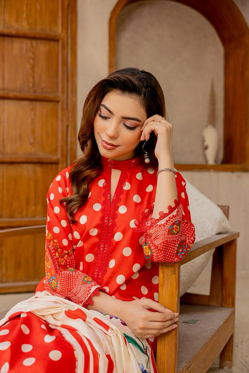 3 PIECE - PRINTED LAWN SUIT