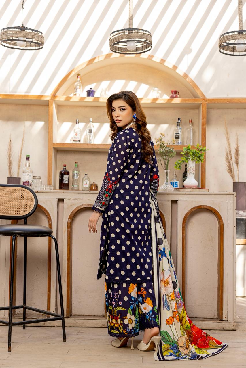 3 PIECE - PRINTED LAWN SUIT