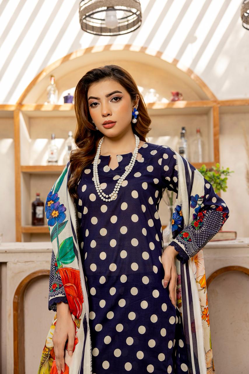 3 PIECE - PRINTED LAWN SUIT