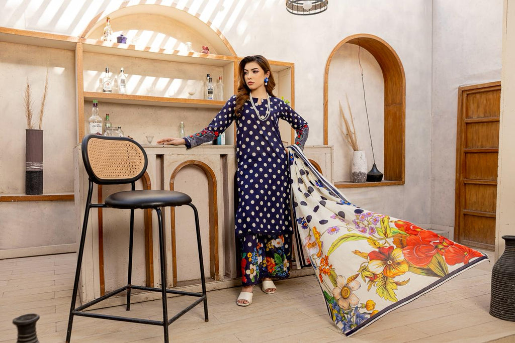 3 PIECE - PRINTED LAWN SUIT