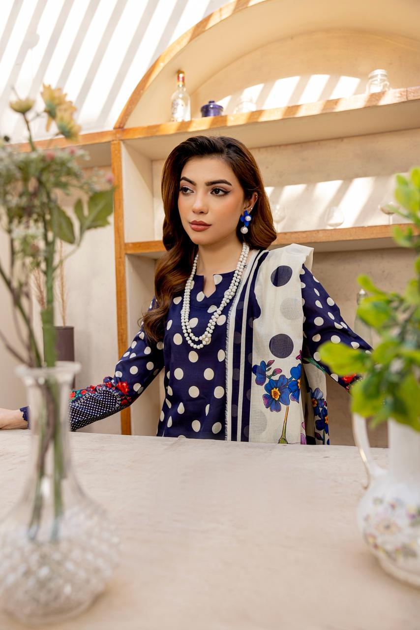 3 PIECE - PRINTED LAWN SUIT