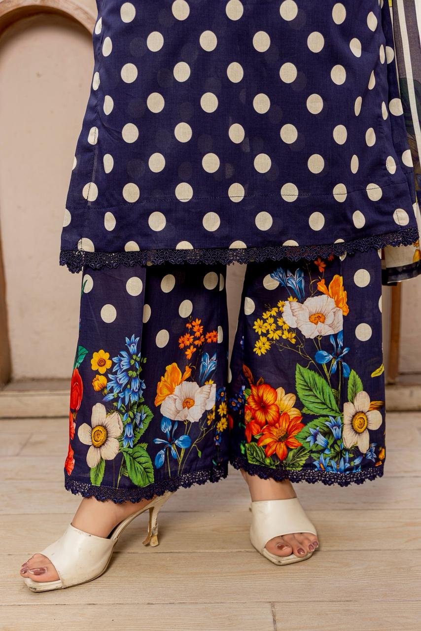 3 PIECE - PRINTED LAWN SUIT