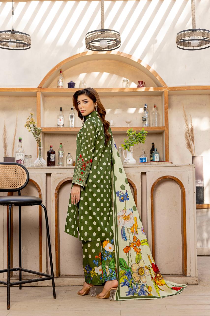 3 PIECE - PRINTED LAWN SUIT