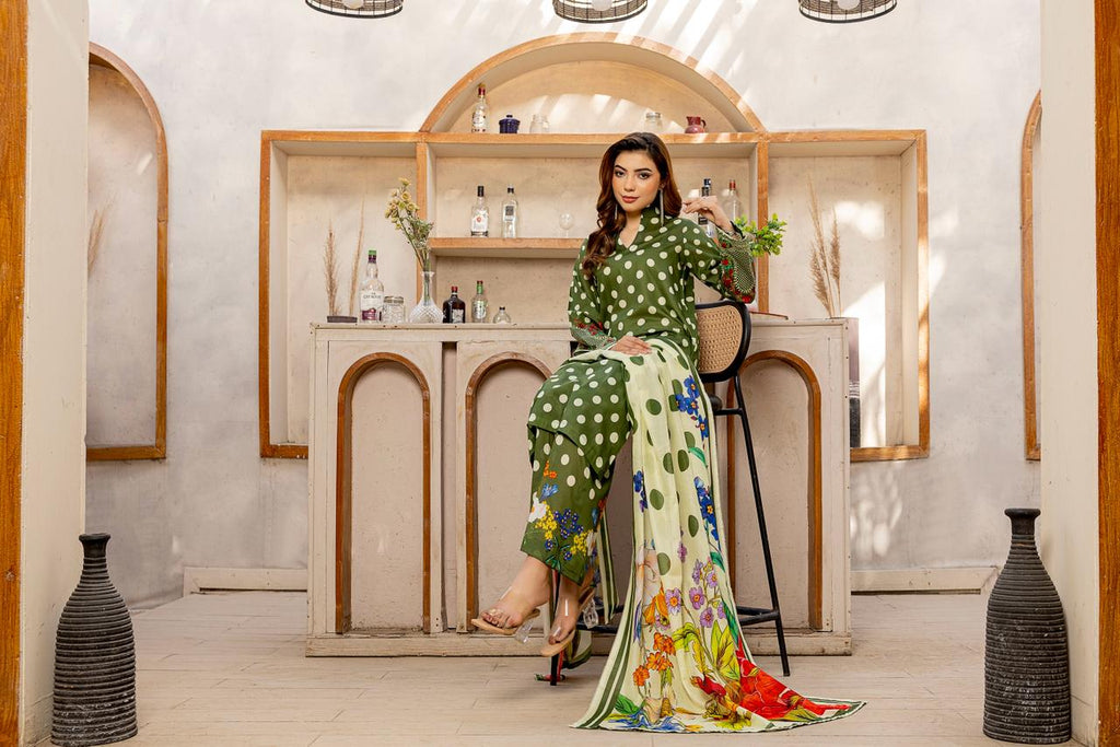 3 PIECE - PRINTED LAWN SUIT