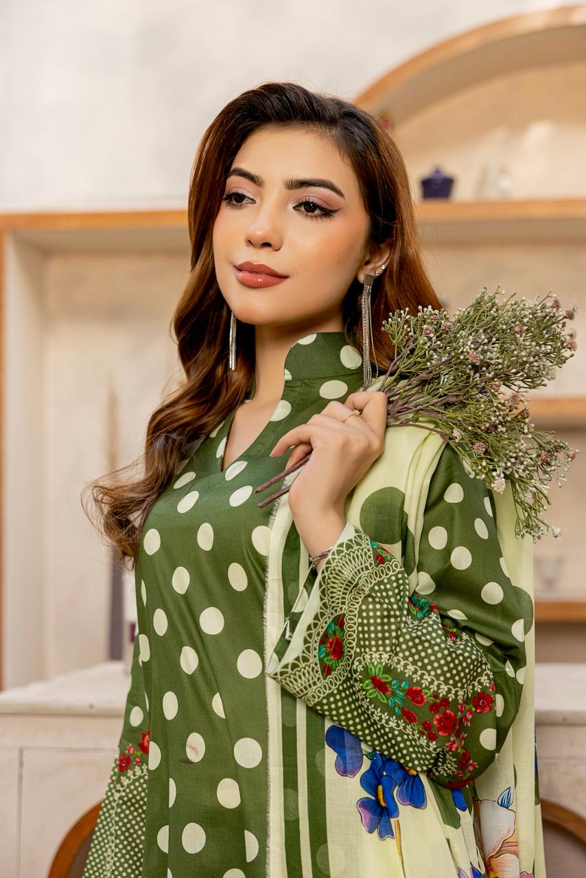 3 PIECE - PRINTED LAWN SUIT