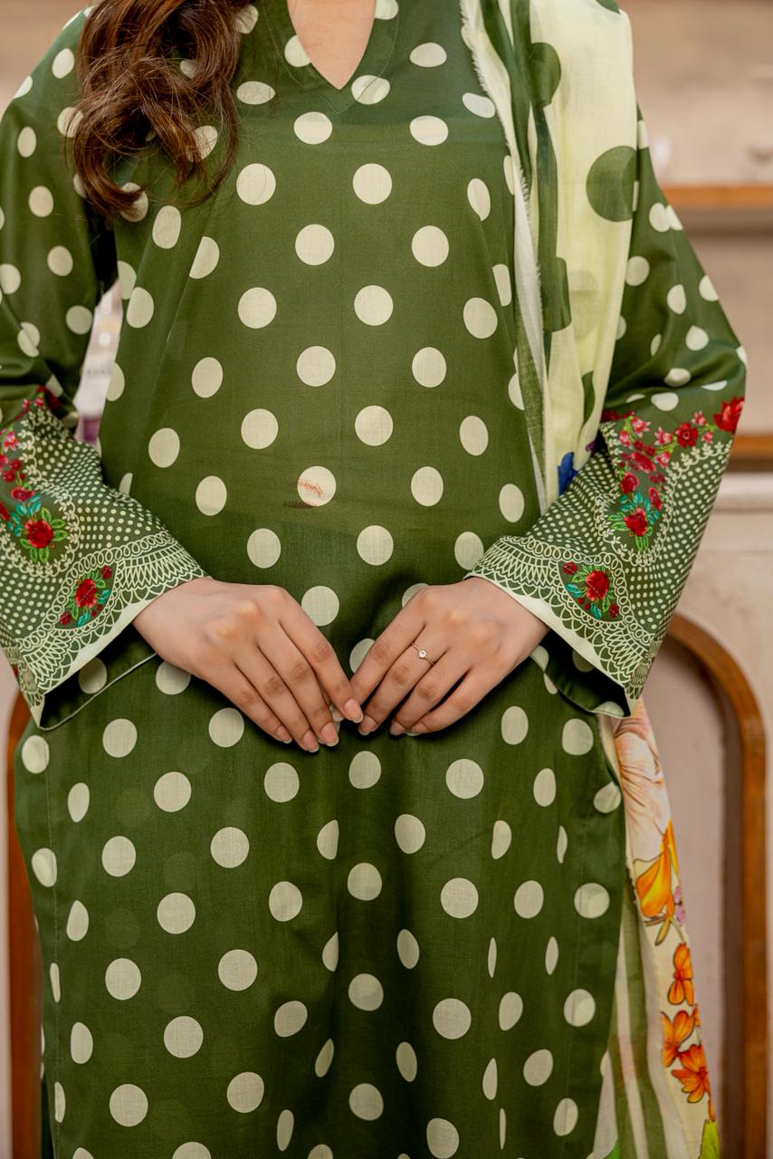 3 PIECE - PRINTED LAWN SUIT