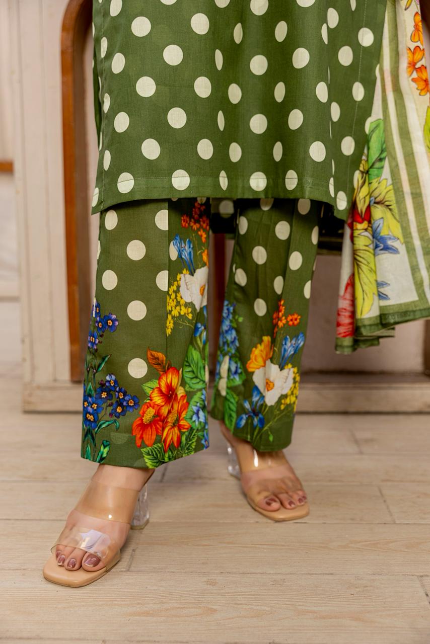 3 PIECE - PRINTED LAWN SUIT