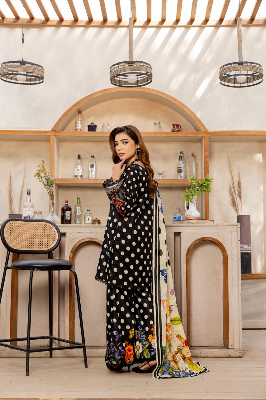 3 PIECE - PRINTED LAWN SUIT