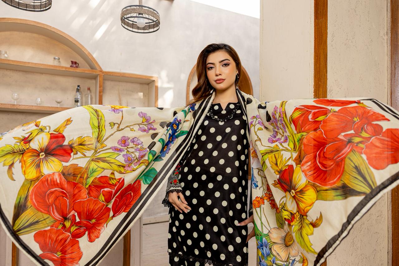 3 PIECE - PRINTED LAWN SUIT